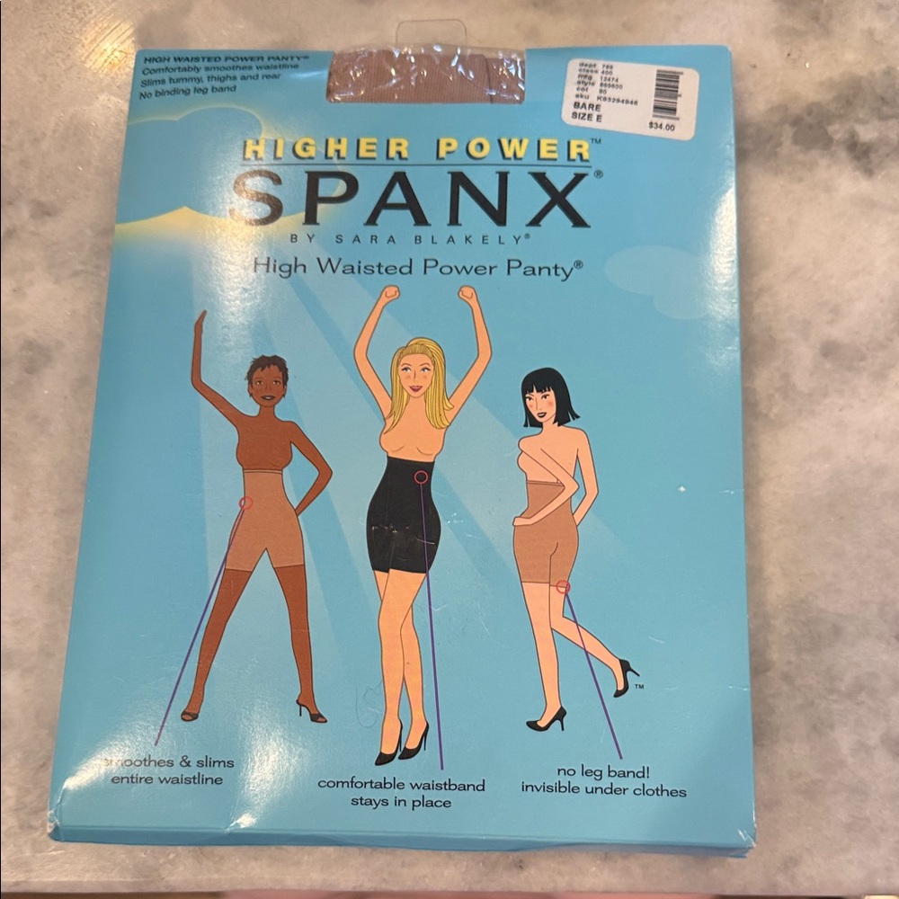 SPANX High Waisted Power Panty - Black, Tan, and Cream